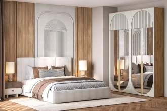 Брей-2.2 с антресолью Кашемир/Дуб Золотистый