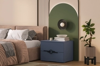 прикроватная Белиз 1 Альби полуночно-синий