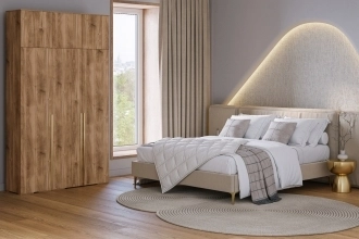 Эдинбург-3 с антресолью Дуб Кастелло коньячный