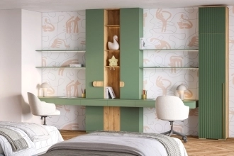 Лоренсе-1 с антресолью Шарли green