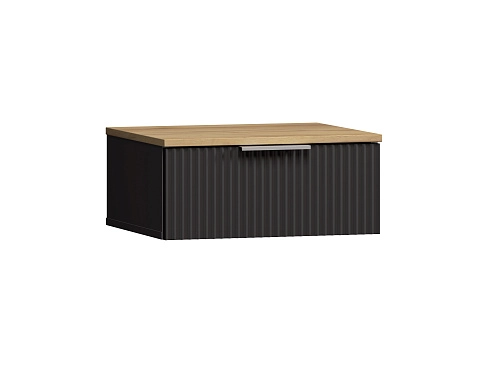 Тумба прикроватная подвесная Салерно 1 Черный - фото 2