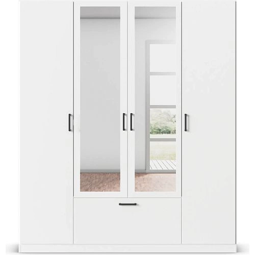 Шкаф распашной Бари-2 Белый - фото 3