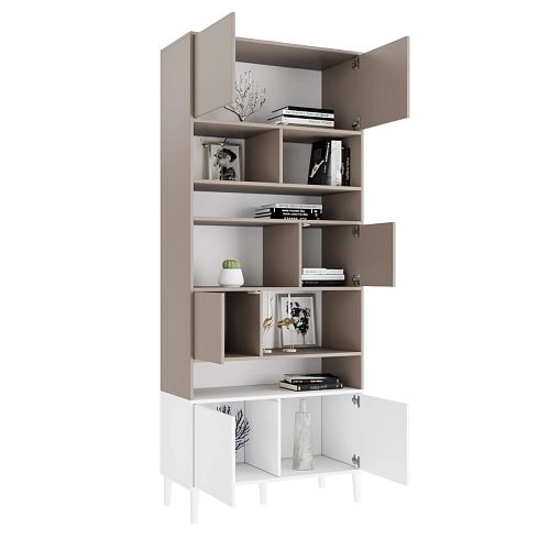 Стеллаж Скарлет-8 Белый - фото 2