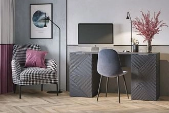 письменный Салерно 3 new Графит