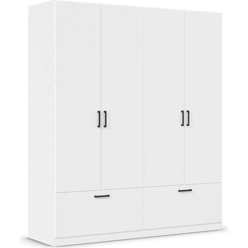 Шкаф распашной Бари-3 Белый - фото 2