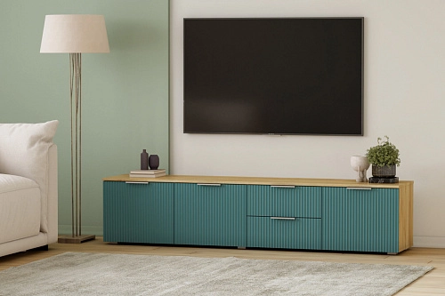 ТВ тумба Салерно 1 Аквамарин - фото 1