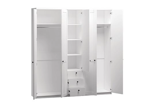 Шкаф распашной София РАХ-17 МДФ Белый - фото 4