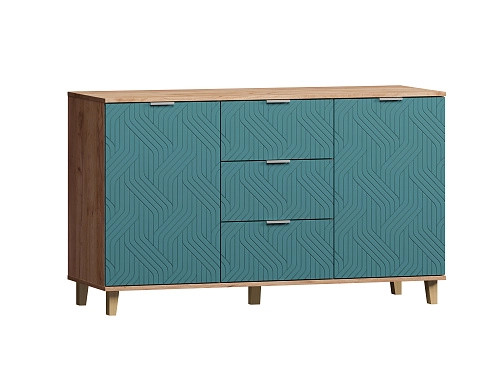 Комод Марвин 4 фрезеровка 3 Аквамарин - фото 2