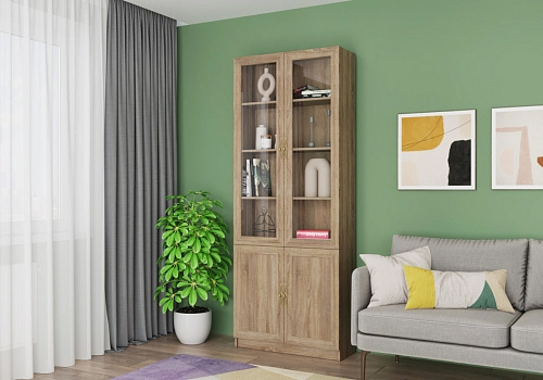 Книжный шкаф Карлос-010 Дуб Сонома - фото 1