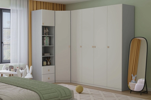 Стенка детская Банни-4 Светло-Серый - фото 1