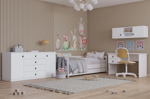 Стенка детская Банни-9 Белый - фото 1