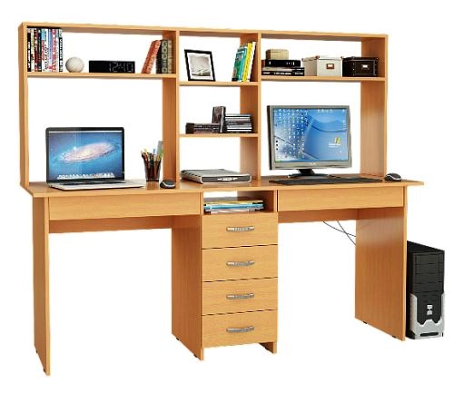 Компьютерный стол Тандем-2Я+Н - фото 3