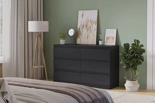 Комод Стефани Мальм-15 Черный - фото 1