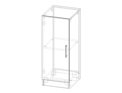 Комод Эверест-1 МДФ Аквамарин - фото 2