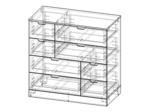 Комод Генри-13 МДФ Черный - фото 3