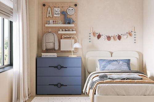 Комод Белиз-4 Альби полуночно-синий - фото 1