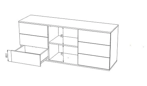 Комод Марвин Йорк 33 фрезеровка 3 Сантьяго - фото 3