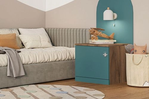 Тумба прикроватная Скарабей-1 Аквамарин - фото 1