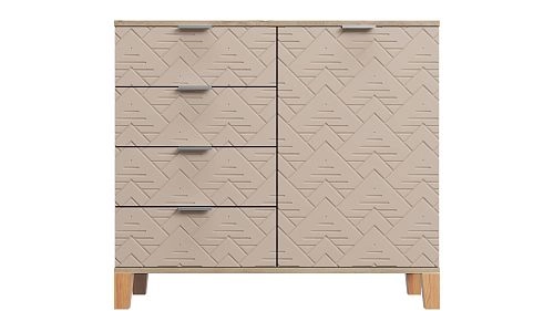 Комод Марвин Йорк 26 фрезеровка 4 Роза - фото 2