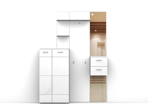 Прихожая Белая Роза-6 МДФ - фото 1