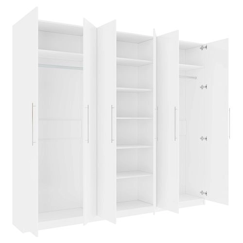 Шкаф распашной Калифорния-6 Белый - фото 3