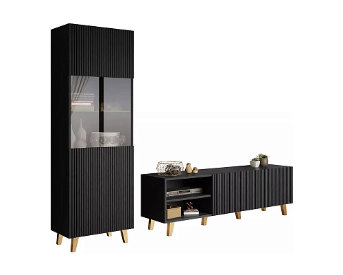 Стенка Крит-2 Черный - фото 2