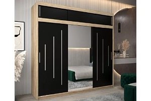 Валмиера-5А new Дуб Сонома/Черный