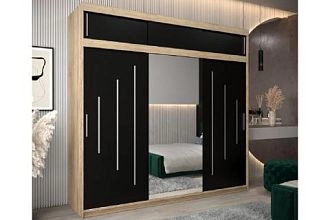 Валмиера-5А new Дуб Сонома/Черный