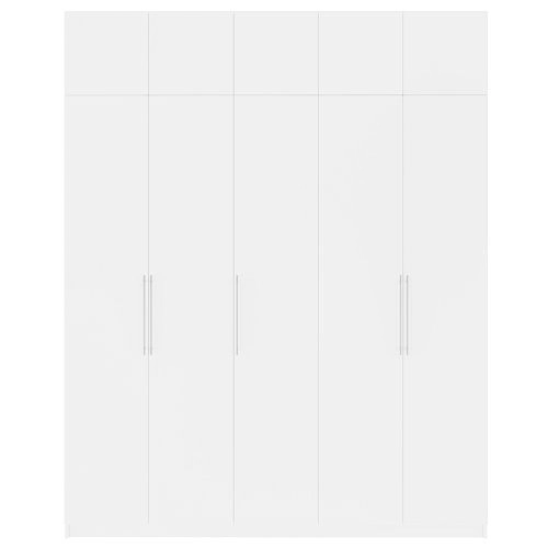 Шкаф распашной Калифорния-5 с антресолью Белый - фото 5