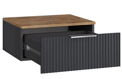 Тумба прикроватная подвесная Салерно 1 Графит - фото 3