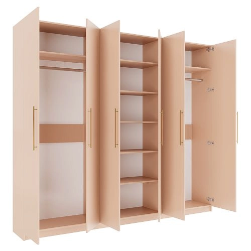 Шкаф распашной Калифорния-6 Сатин - фото 3