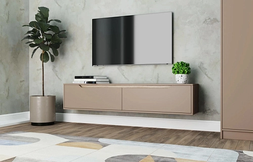 ТВ тумба подвесная Бонди-1 Велюр - фото 1