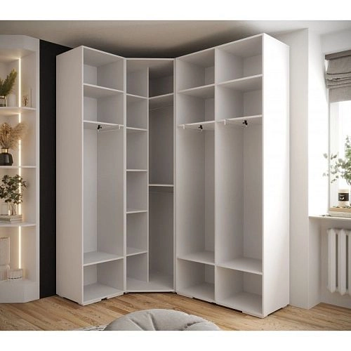 Шкаф угловой Люксор-4 Белый - фото 3