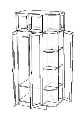 Шкаф распашной Лофт-2 - фото 2