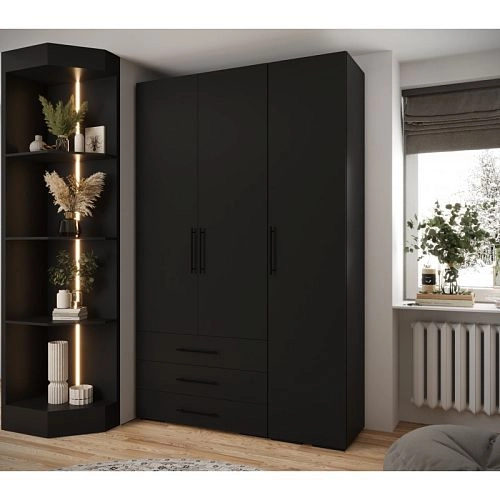 Шкаф распашной Лавис-3.3 Чёрный - фото 2