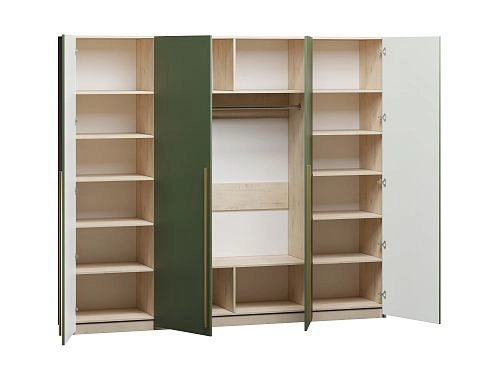 Шкаф распашной Микос МДФ-4 Шарли green - фото 3