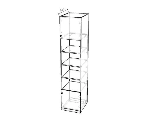 Пенал Стрекоза Mini-2 Белый - фото 2