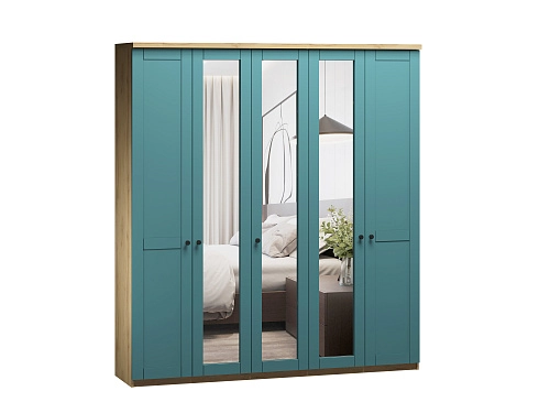 Шкаф распашной София РАХ-9 МДФ Аквамарин - фото 2