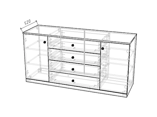 Комод Скарабей-3 Кашемир - фото 2