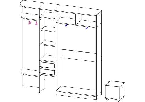 Прихожая Вика 3Д - фото 2