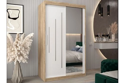 Шкаф-купе Валмиера-3 NEW Дуб Сонома/Белый - фото 1