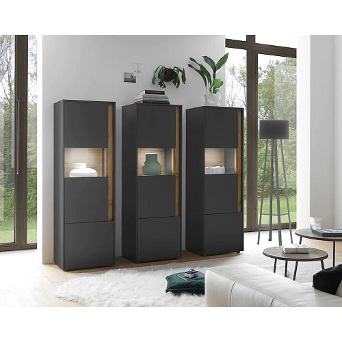 Стенка Анси-7 Антрацит - фото 1