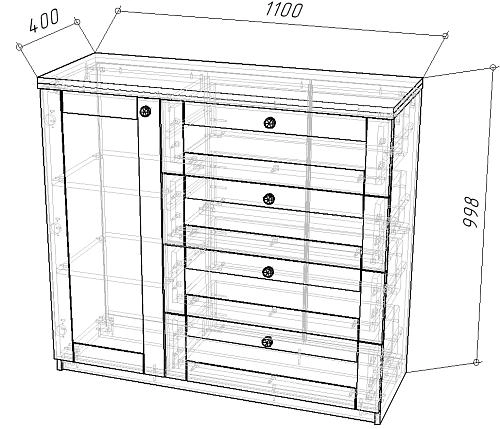 Комод София РАХ-4 - фото 3
