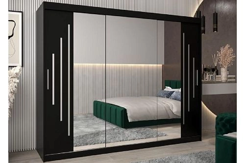 Шкаф-купе Валмиера-6 NEW Черный - фото 1