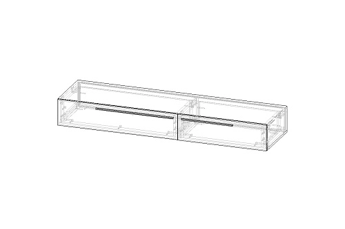 ТВ тумба подвесная Лорена Пакс-3 Дуб Золотистый - фото 4