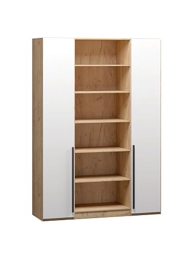 Шкаф распашной Хейсон-7 Белый Дуб Золотистый - фото 3