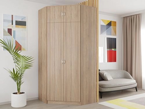 Шкаф угловой Алиса-14 Дуб Сонома - фото 1