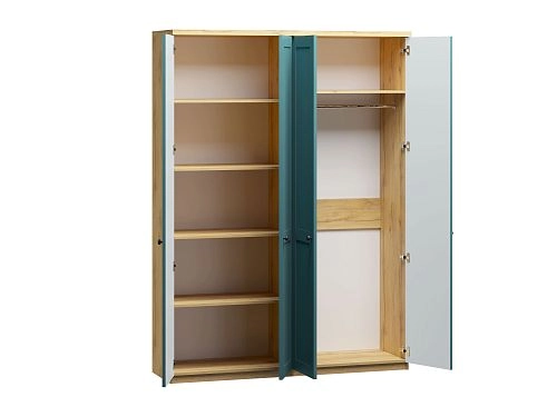 Шкаф распашной София РАХ-3 МДФ Аквамарин - фото 4