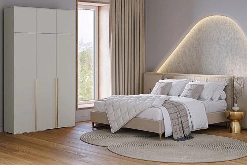 Шкаф распашной Эдинбург-3 с антресолью Кашемир - фото 1