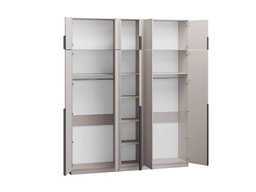 Шкаф распашной Марсель-5 с антресолью Кашемир - фото 3